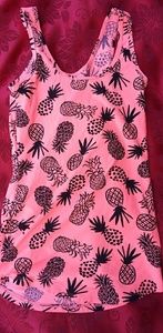 Pink pineapple tank top